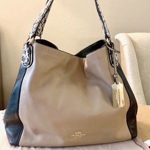 Coach Pebble Turnlock Edie Handbag